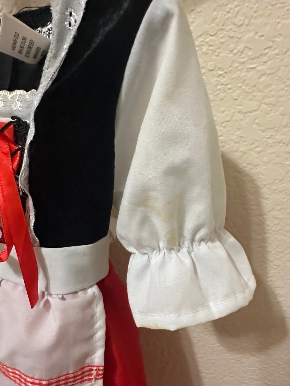 Girls Red Little Red Riding Hood Costume with Cape